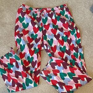 Colorful Heart Pattern Women’s Pajamas